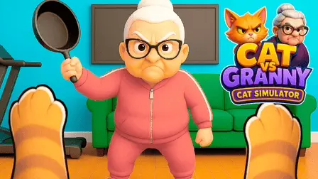 Cat vs Granny. Cat Simulator – Free First-Person Chaos Game