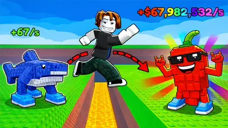 Robby Double Jump for Brainrots – Free 3D Roblox Style Platformer