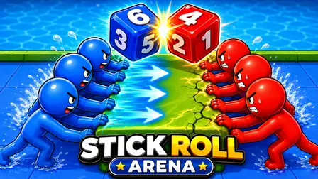 Stick Roll Arena – Free Dice Stickman Battle Game
