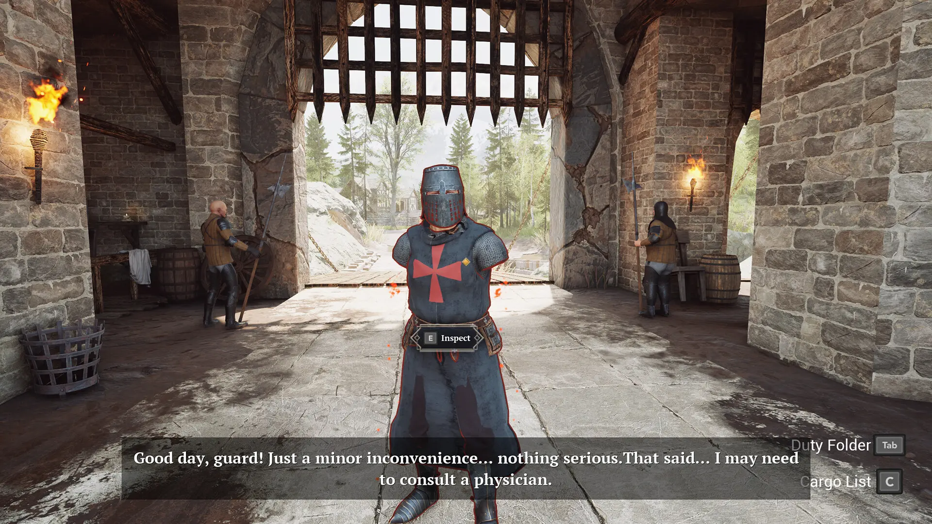 Jauna simulatoru spēle Steam platformā izskatās pēc Kingdom Come Deliverance apvienojuma ar Papers Please