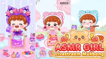 ASMR Girl: Livestream Mukbang – Virtual Food Stream Game