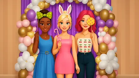 BFF Easter Photobooth Party – Makeover Game