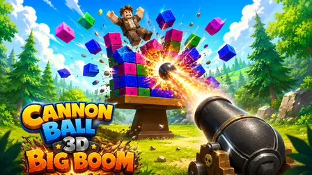 Cannon Ball 3D: Big Boom Obby – Physics Puzzle Shooter