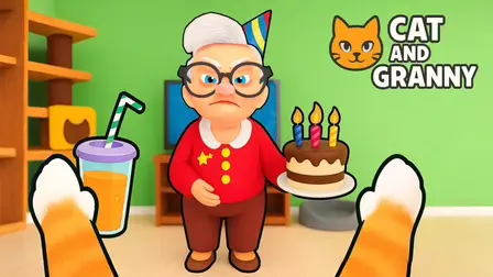 Cat and Granny – First-Person Cat Mischief Game