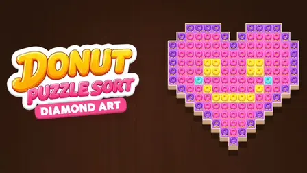 Donut Art: Puzzle Diamond Game – Food Sorting Game