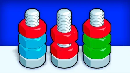 Nuts Puzzle: Sort by Color – Online Bolt Sorting Game