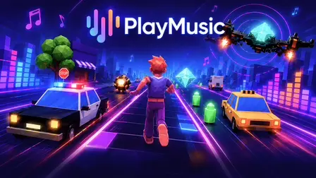 PlayMusic – Online Reactive Music & Rhythm Runner Game