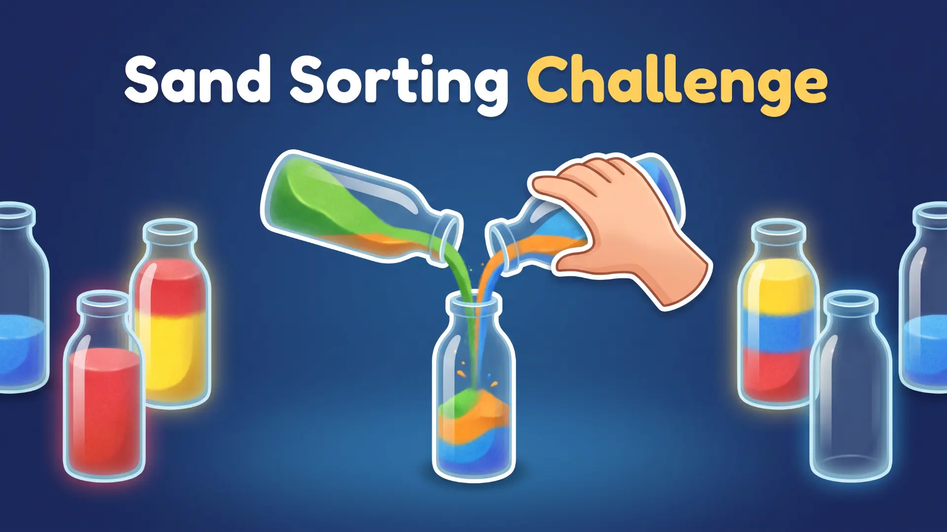 Sand Sorting Challenge – Color Layer Puzzle Game