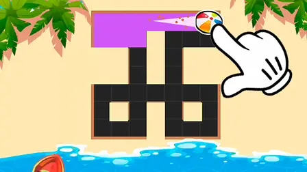 Solve the Maze – Online Paint Splat Puzzle Game