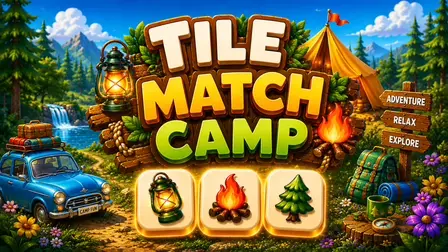Tile Match Camp – Online Triple Match Puzzle Game