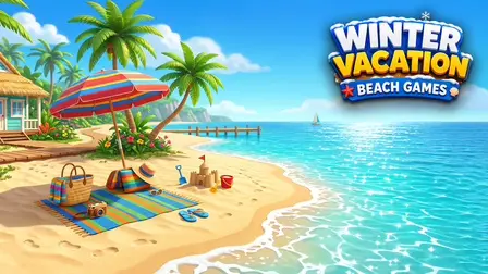 Winter Vacation Beach Games – Online Family Vacation Simulator