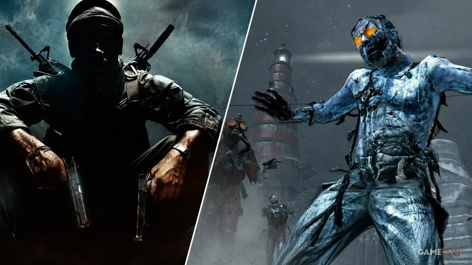 Black Ops Zombies režīms un tā tēli ikoniskajā spēles mākslas darbā.
