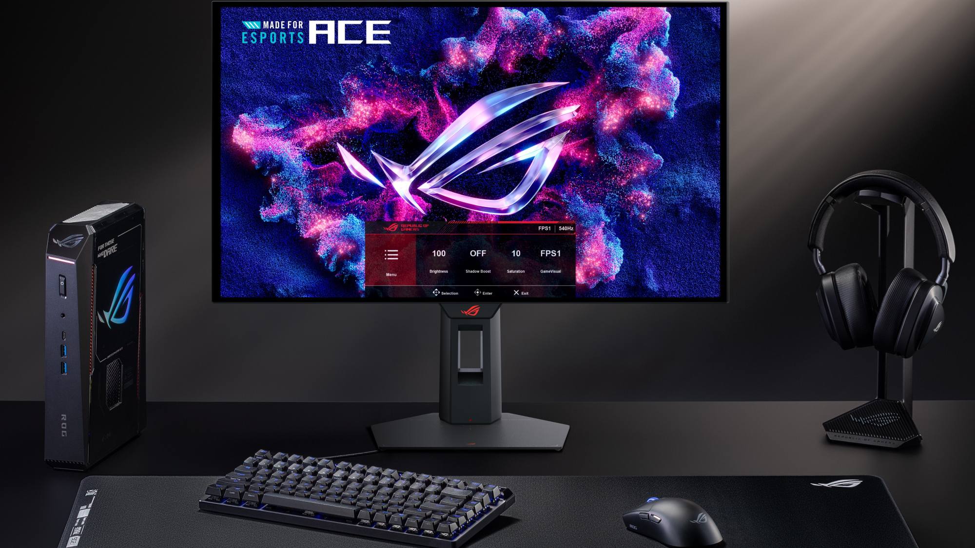 Jaunie 24,5 collu ROG OLED monitori satricina e-sporta arēnu