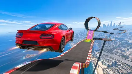 Car Stunts Driving Game – Sky Track Racing