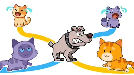 Cat Puzzle Draw to Kitten Game – Pet Draw Sim