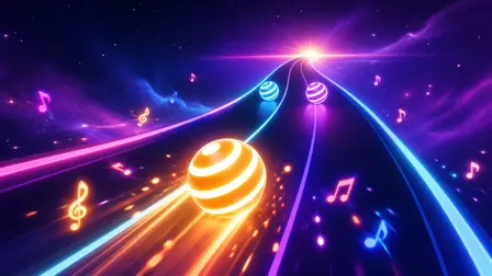 Dancing Road Rhythm Game – Neon Music Runner