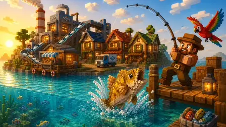FISH FACTORY Voxel Fishing Game – 3D Tycoon