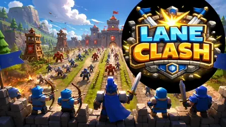 Lane Clash Defense Game – Free Online 3D Strategy Brawler