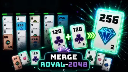 Merge Royal 2048 Game – Card Merge Puzzle