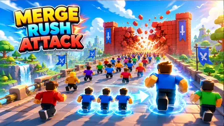 Merge Rush Attack Game – Tap & Merge Runner