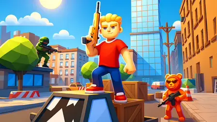 Obby Battle Arena Shooter – 3D Action Game