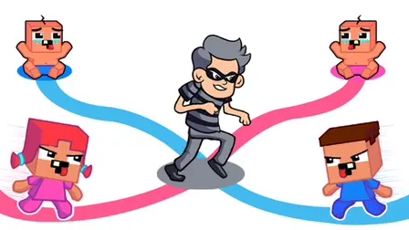 Puzzle Parents Babys Path Home Game – Draw Puzzle