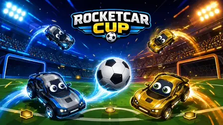 Rocketcar Cup Soccer Game – 2D Car Football