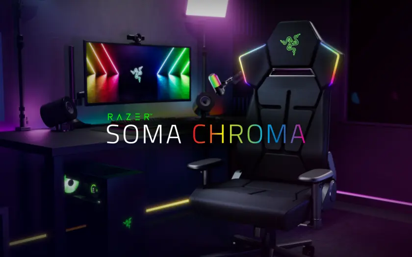 Razer Soma Chroma: Pasaulē pirmais RGB spēļu krēsls?