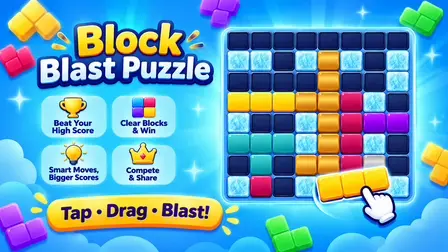 Tile Pop Block Blast Game – Grid Puzzle
