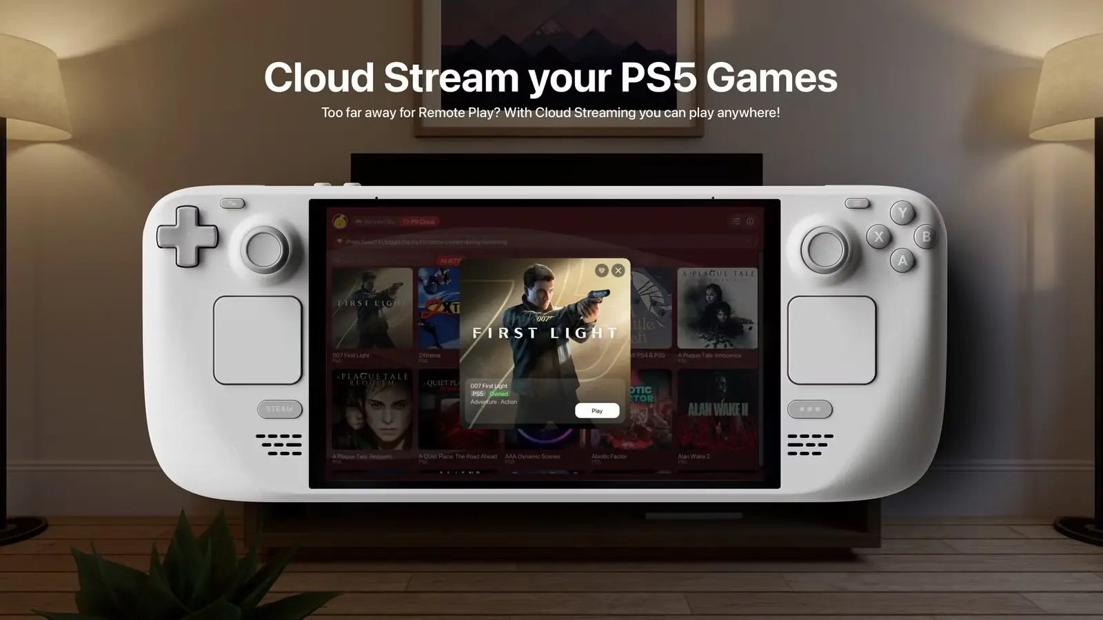 Asobi Remote Play: Ļauj spēlēt PS5 spēles uz Steam Deck bez konsoles