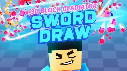 3D Block Gladiator: Sword Draw Game – Arena Combat