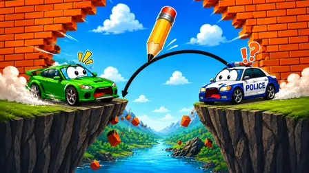 Bridge Dash Game – Bridge Drawing Physics Puzzle