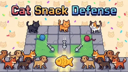 Cat Snack Defense Game – Casual Tower Defense
