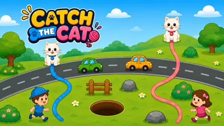 Catch the Cat – Cozy Line-Drawing Puzzle