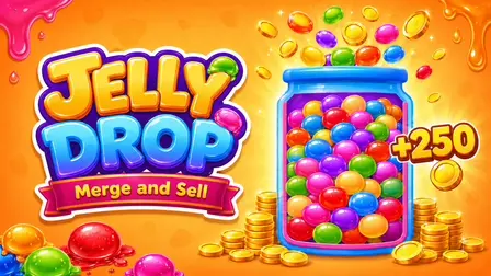 Jelly Drop: Merge & Sell Game – Casual Merge Puzzle