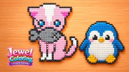 Jewel Coloring: Crystal Sorting  – Relaxing Art Puzzle