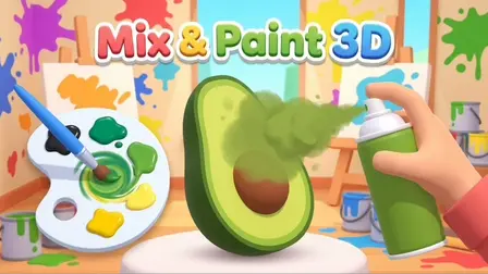 Mix & Paint 3D Game – Color Mixing & Painting Puzzle