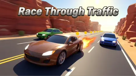 Race Through Traffic Game – Free Endless Highway Car Racer