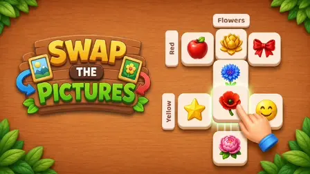 Swap The Pictures Game – Visual Crossword Puzzl