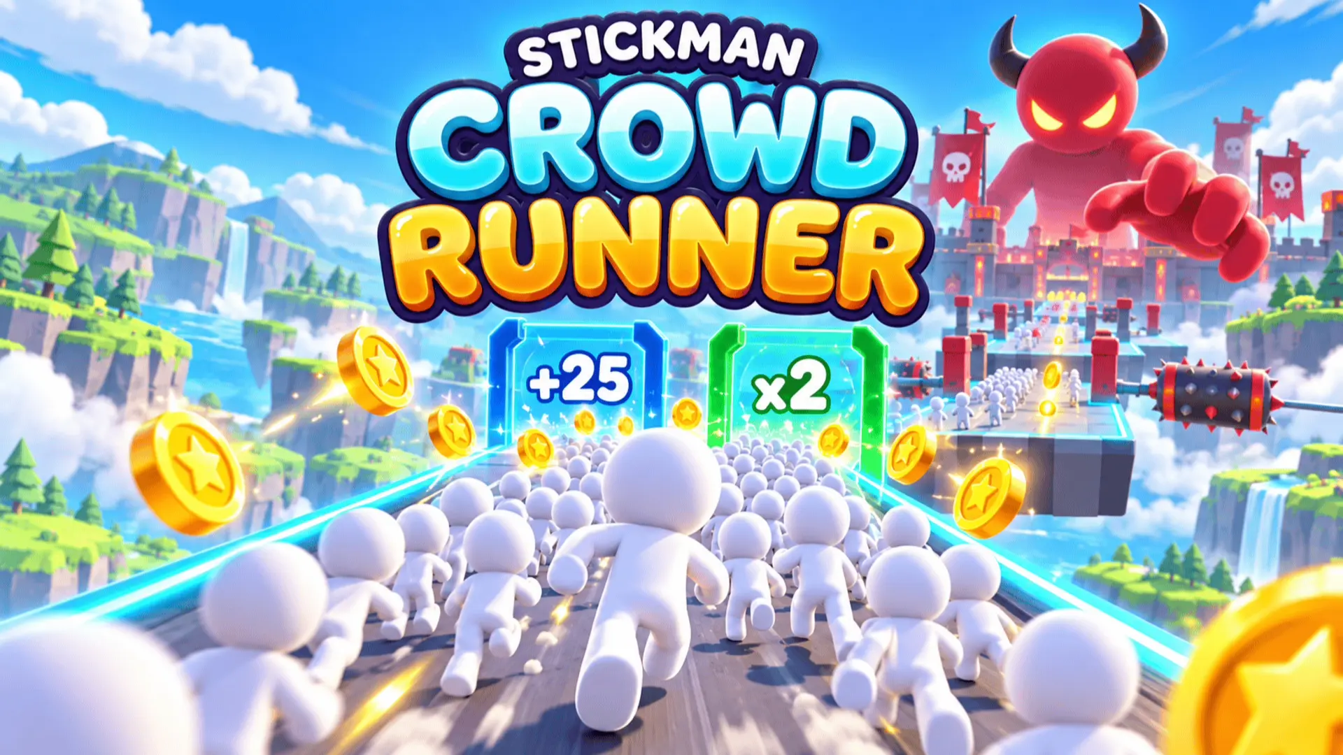 Stickman Crowd Runner 3D – Hypercasual Math Gate Obstacle Course