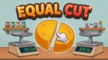 Equal Cut – Satisfying One-Swipe Food Slicing Puzzle