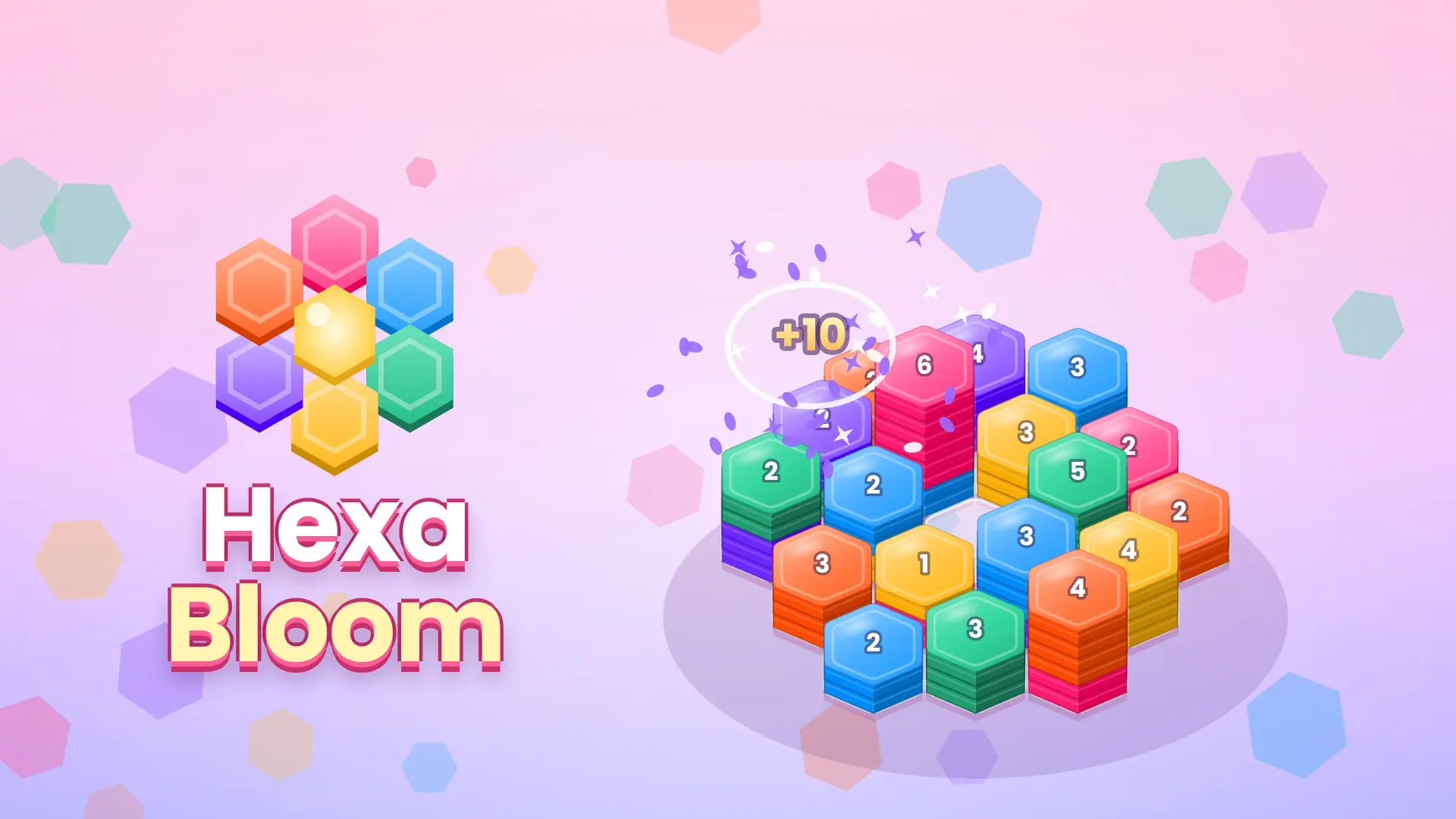 Hexa Bloom – Relaxing ASMR Hexagon Stack-Sorting Puzzle