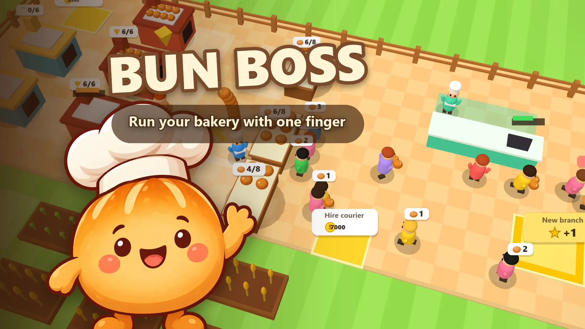 Bun Boss – Idle Bakery Tycoon & Business Management Simulator