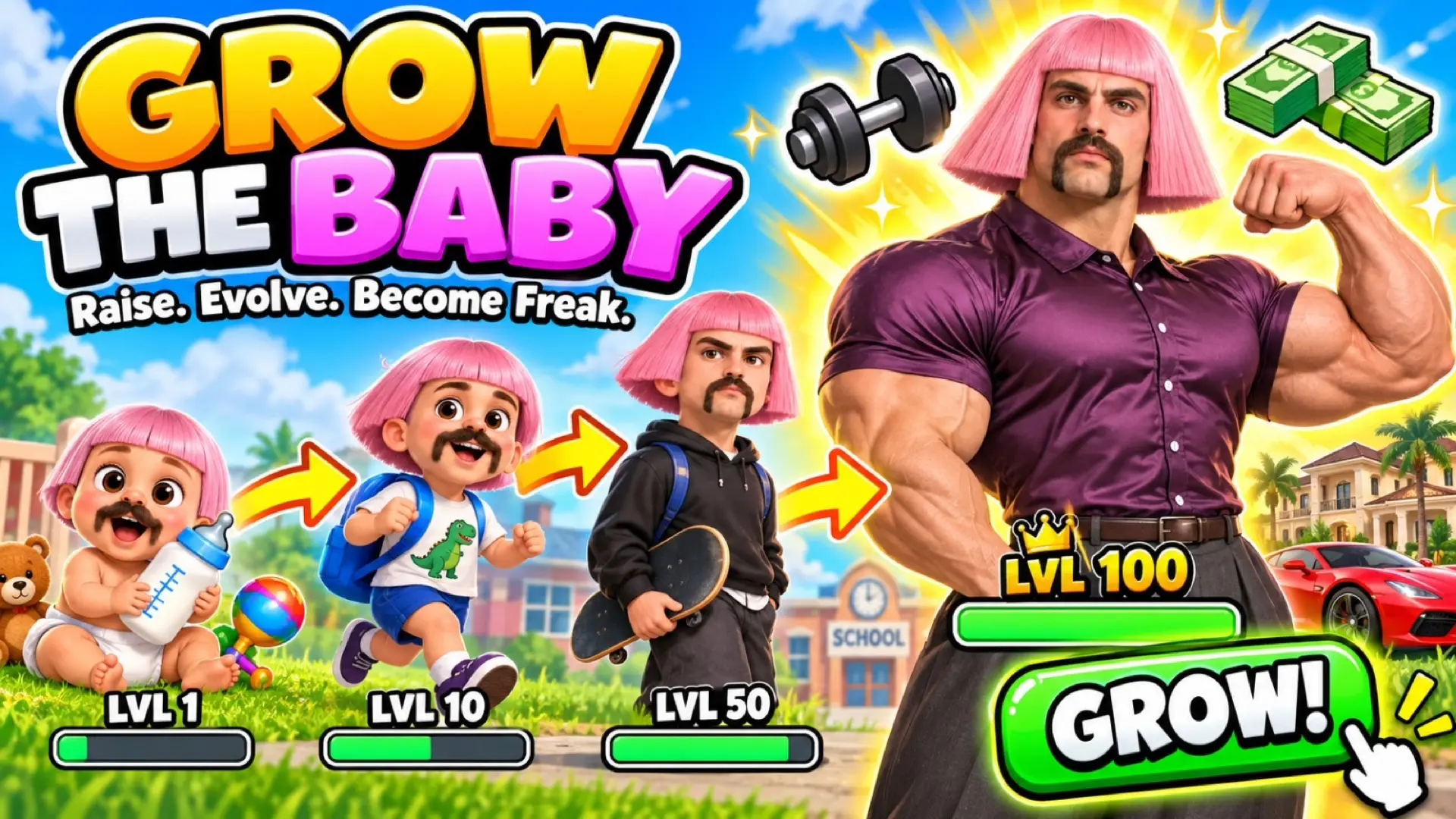 Grow the Baby – Build a Ridiculous Toy Empire in this 3D Idle Tycoon