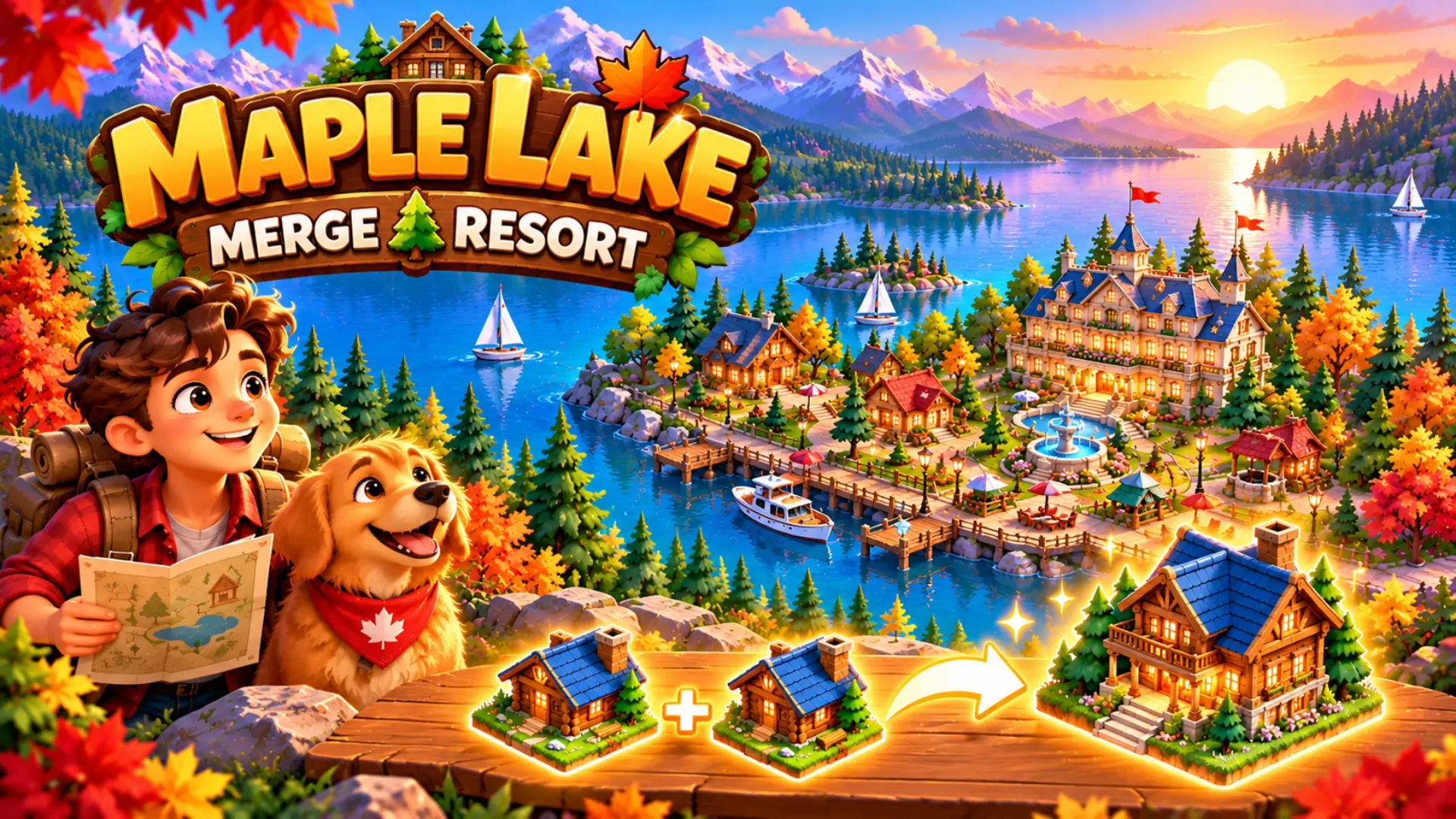 Maple Lake – Relaxing Merge Adventure & Resort Simulator