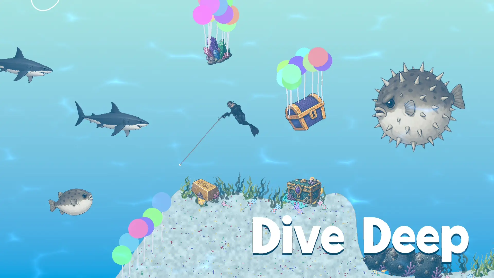 Dive Deep Game – Underwater Treasure Hunting Adventure