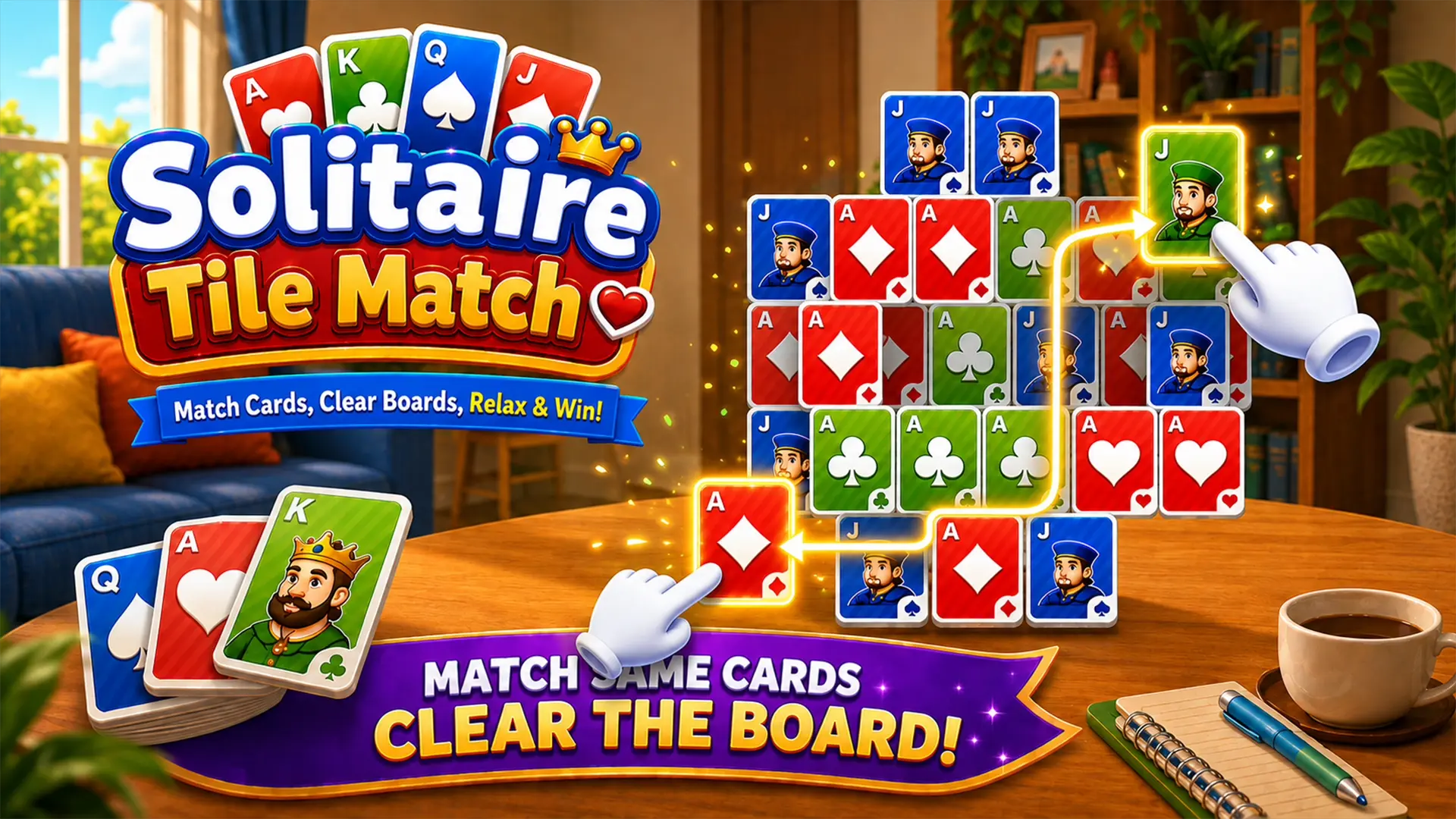 Solitaire Tile Match – Cozy Tile Puzzle