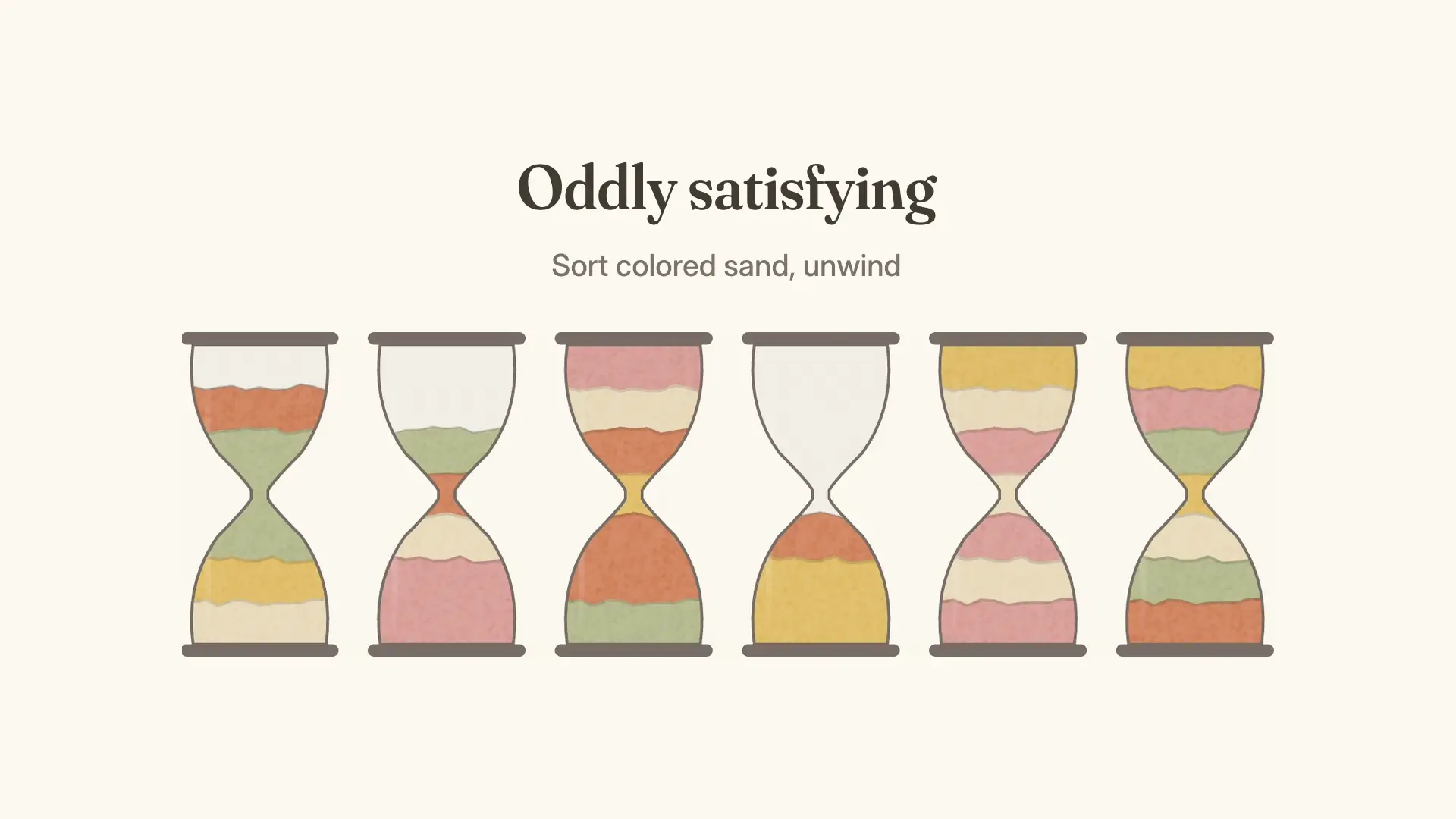 ASMR Sand Sort Puzzle – Relaxing Logic Game