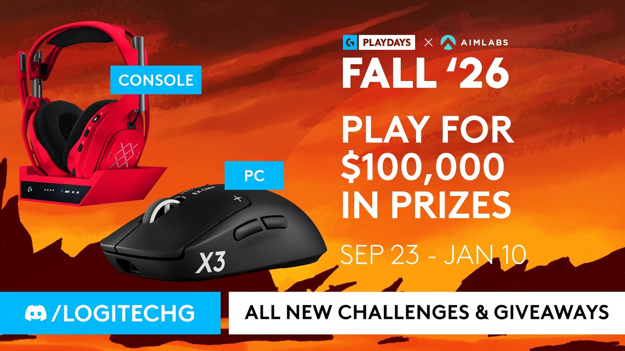 Logitech G PLAYDAYS featuring Aimlabs FALL SEASON 2026