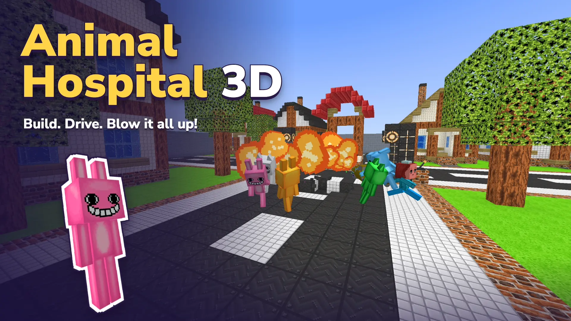 Animal Hospital 3D – 3D Voxel Physics Sandbox & Destruction Simulator